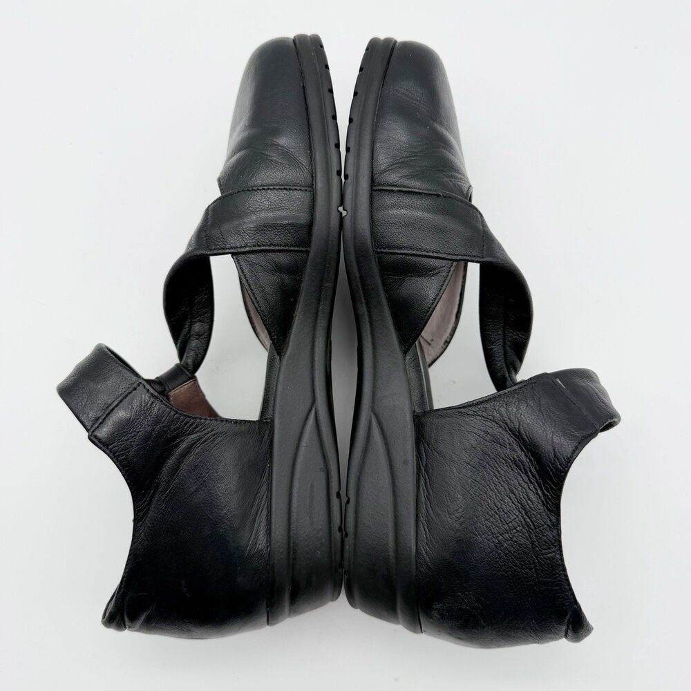 BeautiFeel Dear Black Leather Mary Jane Slip On Comfort Flats Women’s 7.5 EU 38 - Picture 3 of 13